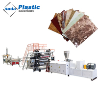 Machine à feuilles de marbre artificiel Anda Pvc Ligne de production de feuilles Uv Machine de fabrication de feuilles de marbre PVC
