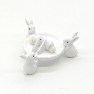 Bandeja de Pastel de Cerámica Ecológica Personalizada con Diseño de Conejo de Pascua, Plato de Postre de Porcelana con Diseño de Conejito, Regalo Novedoso para Fiestas - Product Image 2