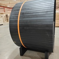 Sauna Exterior Negra Tipo Barril para 2 Personas, Fabricada en Madera de Cedro Rojo Japonés, Impermeable