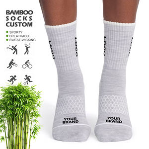 Meias Esportivas Unissex de Fibra de Bambu Respiráveis, Anti-odor, Absorventes de Suor e Elásticas – Meias Atléticas de Bambu Personalizadas - Product Image 1