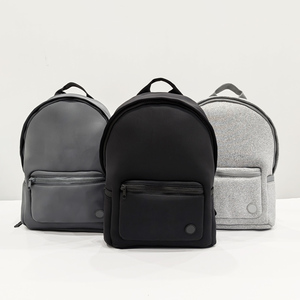 Ba lô Neoprene tùy chỉnh, hàng có sẵn, bán buôn, unisex, di động, chống thấm nước, ba lô thể thao du lịch màu đen dành cho nữ - Product Image 4