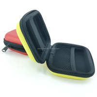 Casing elektronik Eva kecil kustom tahan air USB koin Earphone tas Organizer kait untuk membawa kabel Data kotak Earbud Hard Disk
