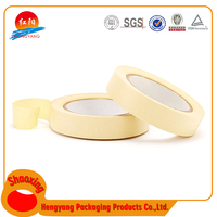 Ruban de masquage en papier crêpe imperméable acrylique JK blanc, sans impression, simple face, prix bas, vente en gros, Chine