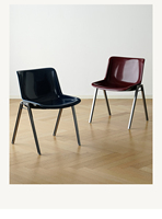 Nouvelle Chaise en Plastique Pliable et Empilable avec Cadre en Métal Chromé, Design Créatif et Moderne, Écologique, pour la Maison, le Bureau, le Salon, la Chambre