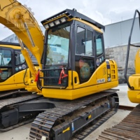 Excavatrice sur chenilles Komatsu Pc130 d'occasion prête à être expédiée, modèles Pc110, Pc120, Pc160, Pc200, excavatrice hydraulique d'occasion