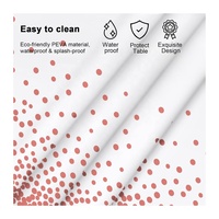 Noël bonne année anniversaire sexe révéler fête de mariage blanc nappe couverture jetable Rectangle nappe pour fête