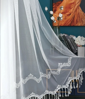 Voilages blancs pour chambre à coucher – Rideaux transparents élégants pour illuminer et sublimer l'intérieur de toute pièce