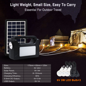 Có thể sạc lại Mini nhà năng lượng mặt trời hệ thống điện với năng lượng mặt trời bảng điều khiển và LED ánh sáng - Product Image 4