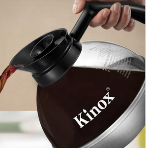 เครื่องอุ่นกาแฟไฟฟ้าแบบสองหัวเตา พร้อมหม้อสแตนเลส 2 ใบ สำหรับใช้ในบ้านและโรงแรม - Product Image 1