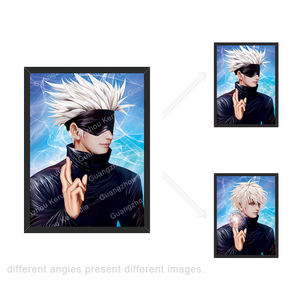 <span class=keywords><strong>200</strong></span> modèles en gros personnalisé DBZ araignées démon tueur une pièce Marvel <span class=keywords><strong>Jujutsu</strong></span> <span class=keywords><strong>Kaisen</strong></span> 3D Flip lenticulaire Anime affiche photo - Product Image 3