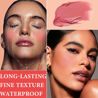 Palette de voiles de blush crème mate imperméable longue durée de luxe couleur personnalisée en gros pour le maquillage de blush de marque privée