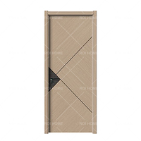 Porte de salle de bain moderne en PVC/WPC imperméable ROI HOME pour appartement, chambre, villa, hall, sous-sol, garantie de 3 ans