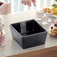 Bol économique pratique en mélamine, pour aliments, contenants à soupe carré