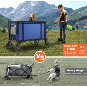 outdoor <b>garden</b> folding camping <b>wagon</b> cart heavy duty folding <b>wagon</b> for kids - Product Image 4