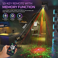 Mini projecteur laser portable à activation sonore, lumière stroboscopique verte DJ, idéal pour karaoké et cadeau de Noël |   YSH