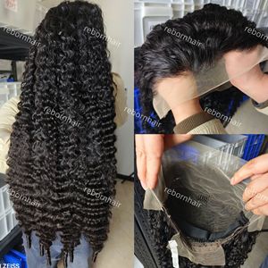 Rauwe Birmaanse krullende pruik, 30 inch Full HD kant-frontale pruik groothandel, 12A graad origineel Vietnamees rauw maagdelijk mensenhaar pruiken - Product Image 4