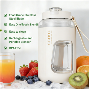 Liquidificador Portátil USB de Alta Qualidade 600ML em Aço Inoxidável para Sucos Frescos Automático para Uso em Casa, Carro e Hotel - Product Image 3