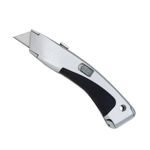Couteau utilitaire de sécurité rétractable, couteau utilitaire à lame interchangeable facilement, couteau de <span class=keywords><strong>couvreur</strong></span> robuste pour découpe intensive - Product Image 4
