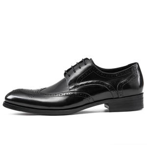 Chaussures en cuir à bout pointu pour hommes, de luxe, de haute qualité, de style britannique, pour le bureau et la carrière, nouvelle collection 2025 - Product Image 4