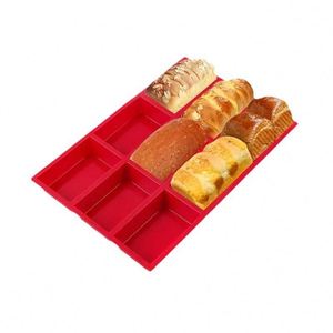 BPA-Free Food Grade 9 Cavity <b>Silicone</b> <b>Baking</b> Mold Rectangle Non-Stick Heat Resistant Sugarcraft Bread Fondant Brownie Cake Tools - Product Image 5