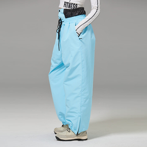 FLYSKI Logo personnalisé Ceinture haute unisexe 100% Polyester Deux grandes poches de cuisse zippées Imperméable coupe-vent Coutures étanches - Product Image 5