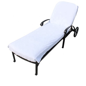 Premium Ring Gesponnen 100% Katoenen Badstof Strandlaken Chaise Lounge Hoes - Product Image 4