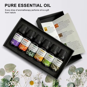 Ensemble d'huiles essentielles pures Lavande Citron Bois de <span class=keywords><strong>santal</strong></span> 100% pures pressées à froid Parfum longue durée - Product Image 1