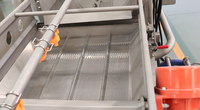 Industriële appel-, groente- en fruitwasserinstallatie, fruitborstelwasapparatuur voor het reinigen van uien