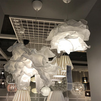 Personnalité Creative Chambre Restaurant Homestat Décoration Papier Abat-Jour Nicro Moderne Simple Style Nordique Nuage Lustre