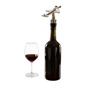 Airplane Stainless Steel Eco-Friendly Novelty Bar Accessories Bottle <b>Stopper</b> & Pourer - Product Image 1