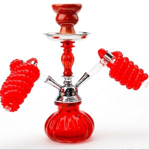 Mini Cachimba Portátil Rosa con Espejo e Iluminación LED, 2 Mangueras, Caja de Regalo Ecológica - Product Image 4