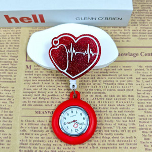 Reloj de Solapa para Enfermeras y Médicos, con Clip, con Segundero, Cubierta de Silicona, Reloj de Bolsillo - Product Image 6
