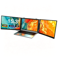 Meilleures ventes au meilleur prix, écran portable triple 15,3 pouces IPS 1200P LCD, double moniteur pour les voyages et les affaires