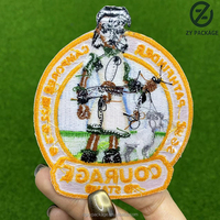 Patch Bordir Kain Twill Ramah Lingkungan untuk Helm, Logo Rugby Kustom, Patch Tengkorak untuk Olahraga Tim, untuk Topi
