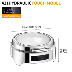 Elettrico in Acciaio Inox Hotel Ristorante Buffet Display Temperatura di Controllo Apparecchiature per la ristorazione per locali da pranzo - Product Image 2