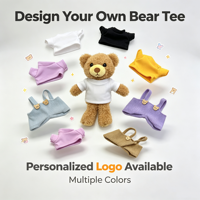 Porte-clés ours en peluche mignon pour décoration de tasse, mini animal en peluche, pendentif de sac, breloque pour tasse à café, vente en gros