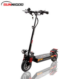 Scooter SUNNIGOO ES-X4, batterie au lithium, pneus gonflables de 10 pouces, autonomie de 55-65 km, freins à disque avant/arrière, noir, charge en 9-9,5 heures, vitesse de 45 km/h - Product Image 5
