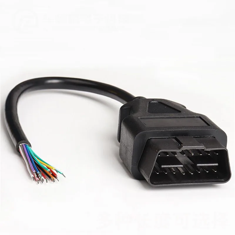 30cm 16pin male connector open OBD2 cable