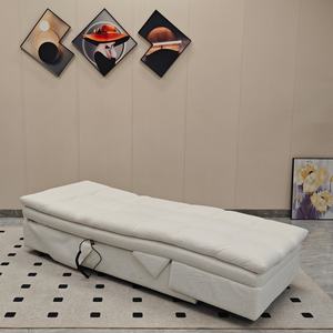 Sofá reclinable eléctrico de lujo moderno para el hogar, tela de lana de cordero suave extensible, inflable portátil para hoteles, sala de estar - Product Image 5