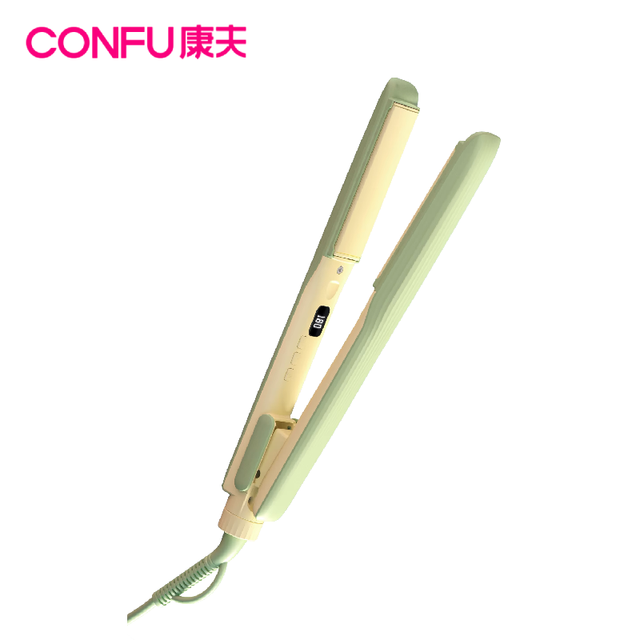 CONFU Professional Hair Straightener Fast Heating Temperature Adjustment Smooth Shiny Ceramic Over-heating Protect Salon-Level