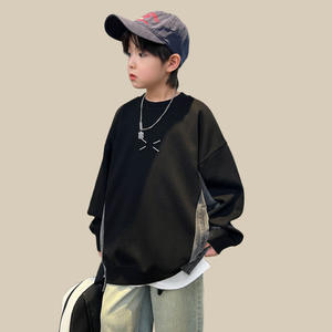 Vêtements pour adolescents automne nouveau décontracté moyen grand <span class=keywords><strong>sweat</strong></span> pour enfants garçons Cool beau pull à <span class=keywords><strong>la</strong></span> <span class=keywords><strong>mode</strong></span> ample pour l'âge 7-12 - Product Image 1