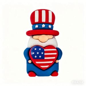 Nuevos Gnomos de PVC en 3D con Dibujos Animados del Día de la Independencia, con Bandera Americana, Decoraciones Festivas, Adornos para Fiestas - Product Image 5