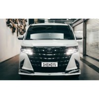 Kit de carrosserie pour Alphard 40 série modelista petit kit comprenant des tuyaux simples de diffuseur arrière de lèvre avant avec des jupes latérales