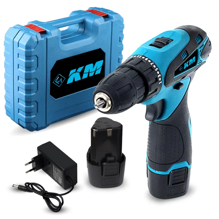 KM 12V utensili elettrici a batteria Mini trapano a mano trapano elettrico a batteria trapani elettrici