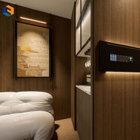 Personnalisé 20 pieds 40 pieds Maisons modulaires résidentielles préfabriquées Structure en acier résistant aux ouragans Trois chambres Capsule Apple de luxe