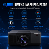 Projecteur d'installation commerciale 20000 lumens avec déplacement motorisé de l'objectif et correction d'image avancée