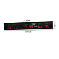 Jam dunia WiFi Jam Waktu zona waktu Led cerdas tepat waktu pengendali jarak jauh jam dinding Digital LED