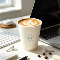 Gobelets en papier double paroi pour café chaud, thé et boissons – Contenants isothermes à emporter pour cafés, restaurants, traiteurs et événements
