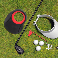 Coupe de putting de golf portable en plastique avec drapeau, équipement d'entraînement pour le golf en intérieur, coupe de putting pour la pratique du golf