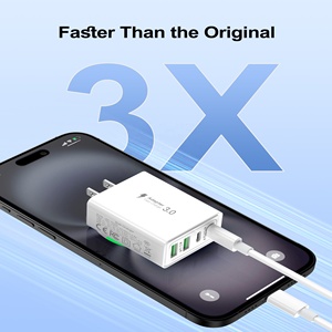 40W 4-Port PD Netzteil Ladegerät QC Wand stecker Schnell lade blöcke Cube Brick Box für iPad Pro iPhone 15 14 13 12 11 Pro max - Product Image 6